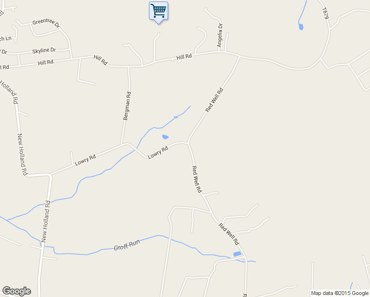 map of restaurants, bars, coffee shops, grocery stores, and more near 186 Red Well Road in New Holland