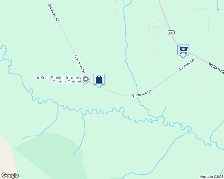 map of restaurants, bars, coffee shops, grocery stores, and more near 281 Grawtown Road in Jackson Township