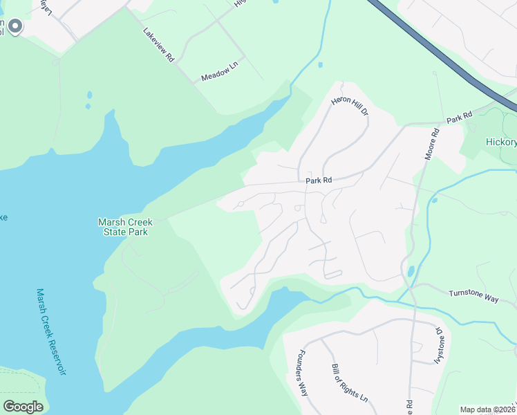 map of restaurants, bars, coffee shops, grocery stores, and more near 2404 Mallard Lane in Downingtown