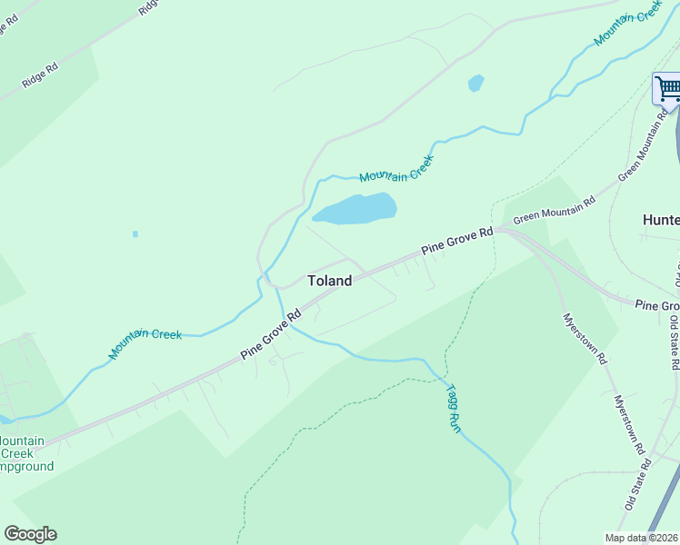 map of restaurants, bars, coffee shops, grocery stores, and more near 215 Pine Grove Road in Gardners