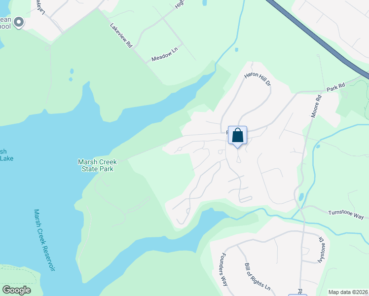 map of restaurants, bars, coffee shops, grocery stores, and more near 913 Harbour Ridge Lane in Downingtown