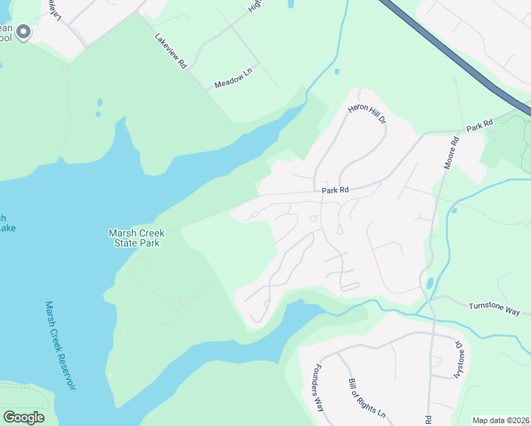 map of restaurants, bars, coffee shops, grocery stores, and more near 913 Harbour Ridge Lane in Downingtown
