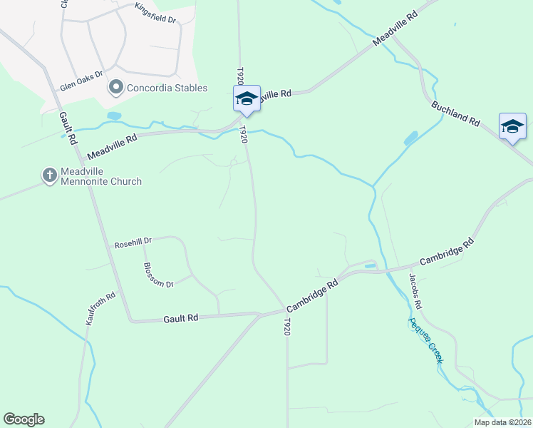 map of restaurants, bars, coffee shops, grocery stores, and more near 549 Red Hill Road in Narvon