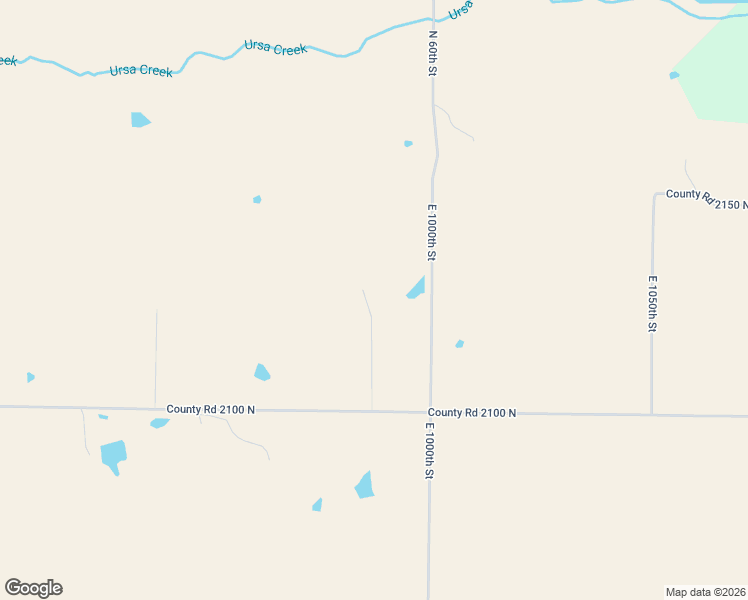 map of restaurants, bars, coffee shops, grocery stores, and more near 981 County Road 2100 North in Ursa