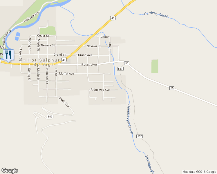 map of restaurants, bars, coffee shops, grocery stores, and more near 663 Ridgeway Avenue in Granby