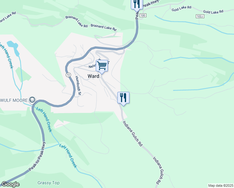 map of restaurants, bars, coffee shops, grocery stores, and more near 10 Utica Street in Ward