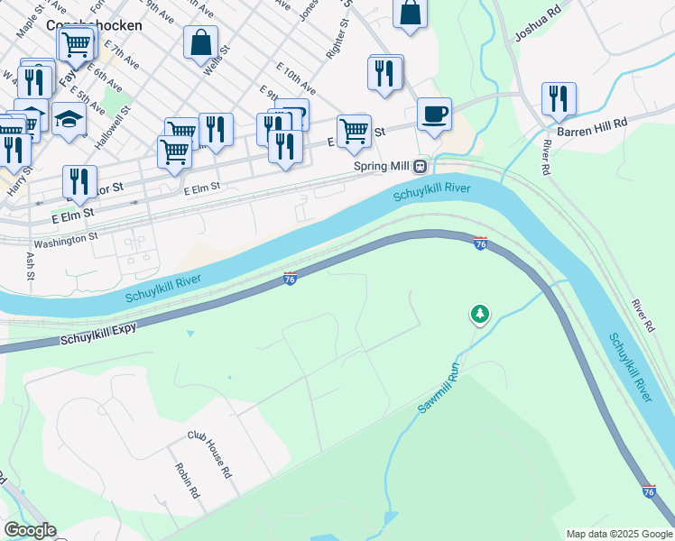 1243 Bryn Tyddyn Drive, Gladwyne PA Walk Score