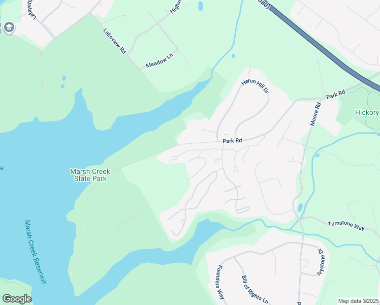 map of restaurants, bars, coffee shops, grocery stores, and more near 705 Harbour Ridge Lane in Downingtown