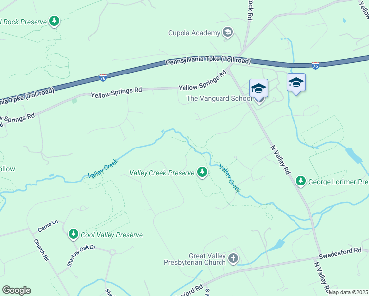 map of restaurants, bars, coffee shops, grocery stores, and more near 6 Hayfield Road in Malvern