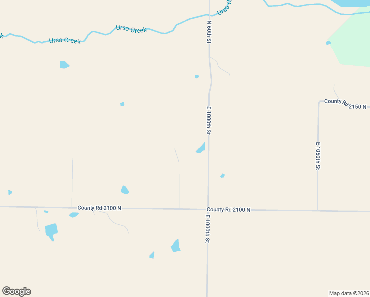 map of restaurants, bars, coffee shops, grocery stores, and more near 981 County Road 2100 North in Ursa