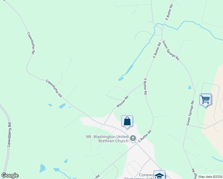 map of restaurants, bars, coffee shops, grocery stores, and more near 75 Witmer Road in York