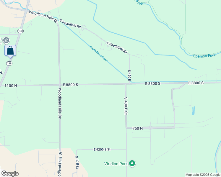 map of restaurants, bars, coffee shops, grocery stores, and more near 324 East 8800 South in Spanish Fork