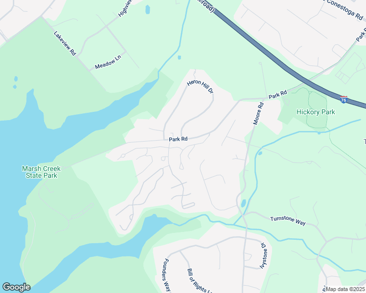 map of restaurants, bars, coffee shops, grocery stores, and more near 211 Lakeside Drive in Downingtown