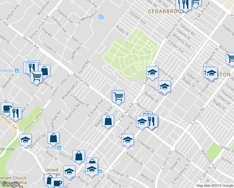 map of restaurants, bars, coffee shops, grocery stores, and more near 910 Plainfield Street in Philadelphia