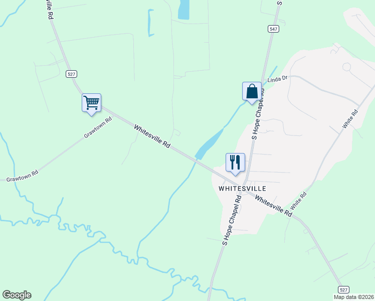 map of restaurants, bars, coffee shops, grocery stores, and more near 245 Whitesville Road in Jackson Township