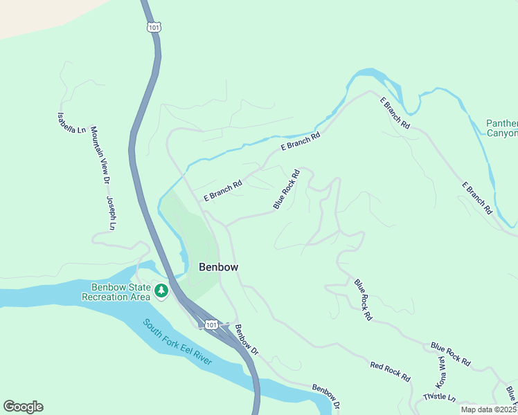 map of restaurants, bars, coffee shops, grocery stores, and more near 229 Blue Rock Road in Garberville