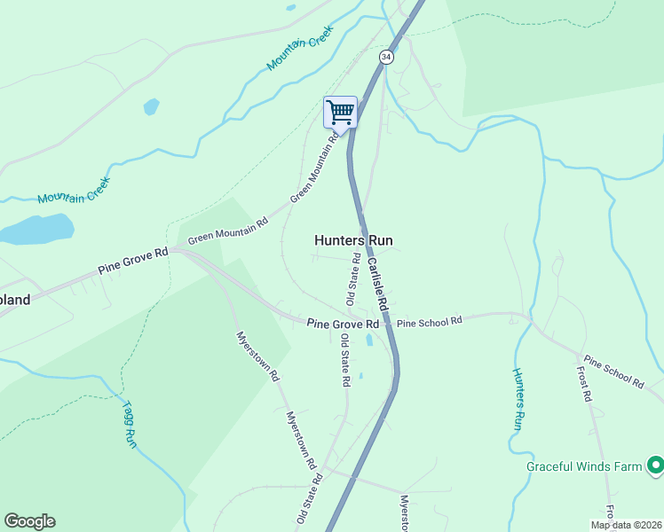 map of restaurants, bars, coffee shops, grocery stores, and more near 3 Kuntz Drive in Gardners