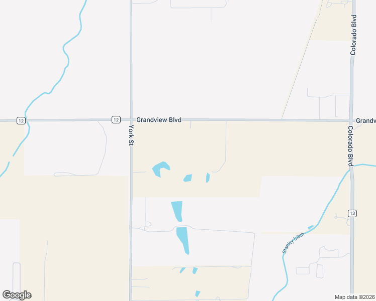 map of restaurants, bars, coffee shops, grocery stores, and more near 5294 Grandview Boulevard in Dacono