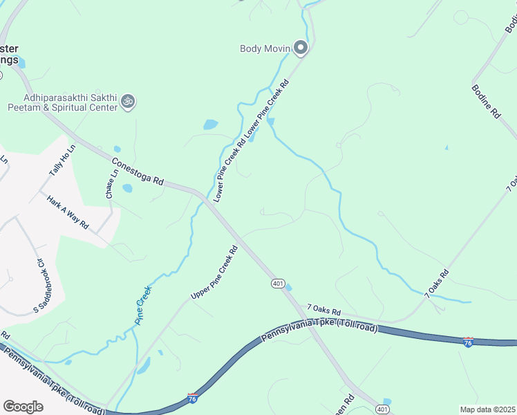 map of restaurants, bars, coffee shops, grocery stores, and more near 925 Drovers Lane in Chester Springs