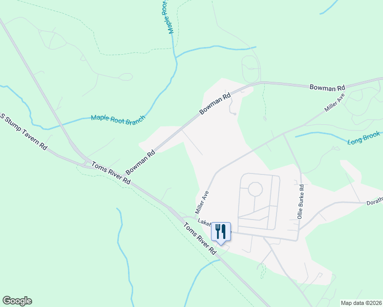 map of restaurants, bars, coffee shops, grocery stores, and more near 10 Hidden Hollow Court in Jackson Township