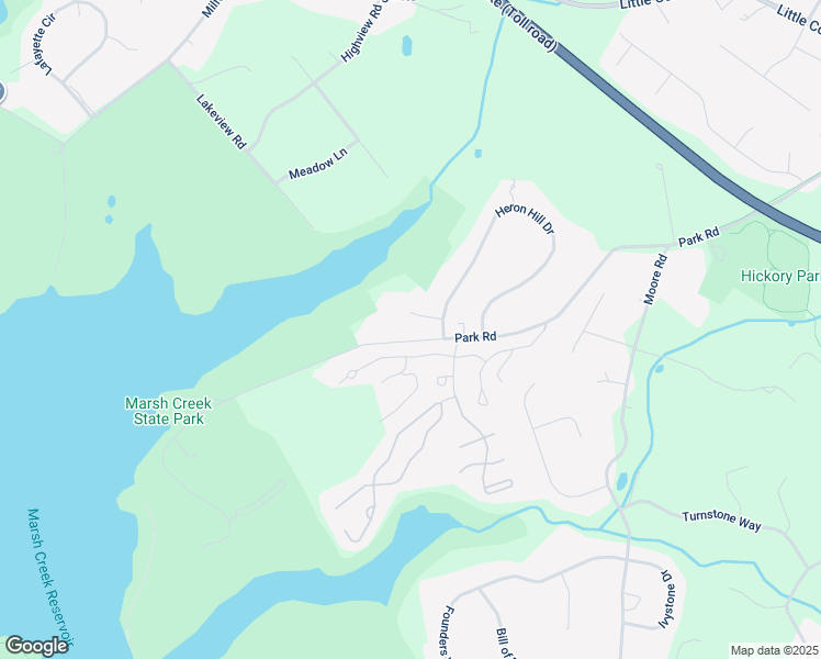 map of restaurants, bars, coffee shops, grocery stores, and more near 4 Watercroft Circle in Downingtown