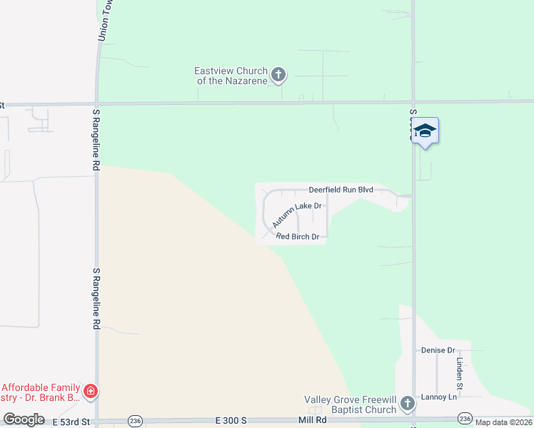 map of restaurants, bars, coffee shops, grocery stores, and more near 2370 Scotch Pine Drive in Anderson