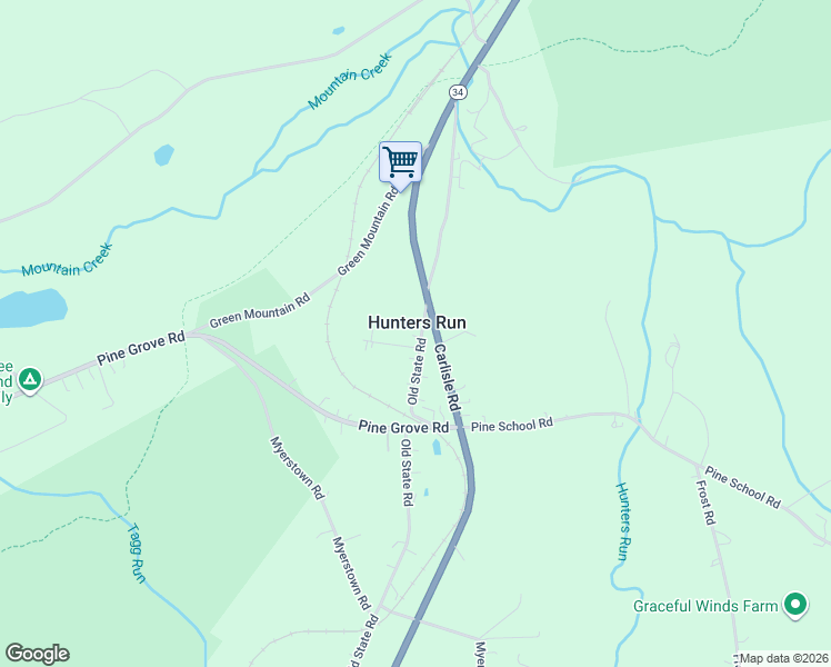 map of restaurants, bars, coffee shops, grocery stores, and more near 3 Kuntz Drive in Gardners