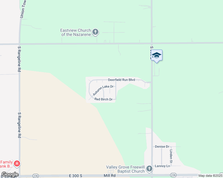 map of restaurants, bars, coffee shops, grocery stores, and more near 2346 Fawn Circle in Anderson