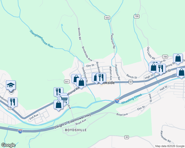 map of restaurants, bars, coffee shops, grocery stores, and more near 7 Elm Street in Bridgeport