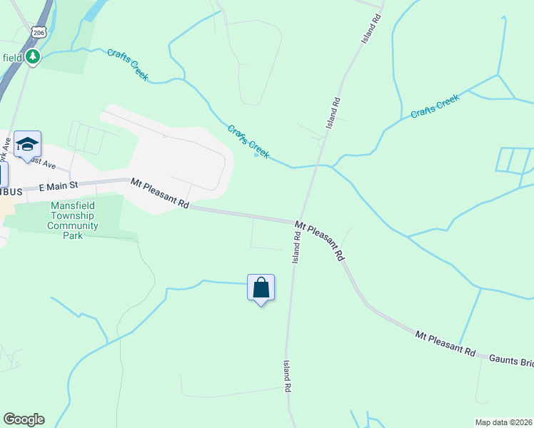 map of restaurants, bars, coffee shops, grocery stores, and more near 25379 Mount Pleasant Road in Mansfield
