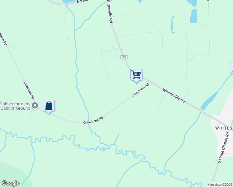 map of restaurants, bars, coffee shops, grocery stores, and more near 319 Grawtown Road in Jackson Township