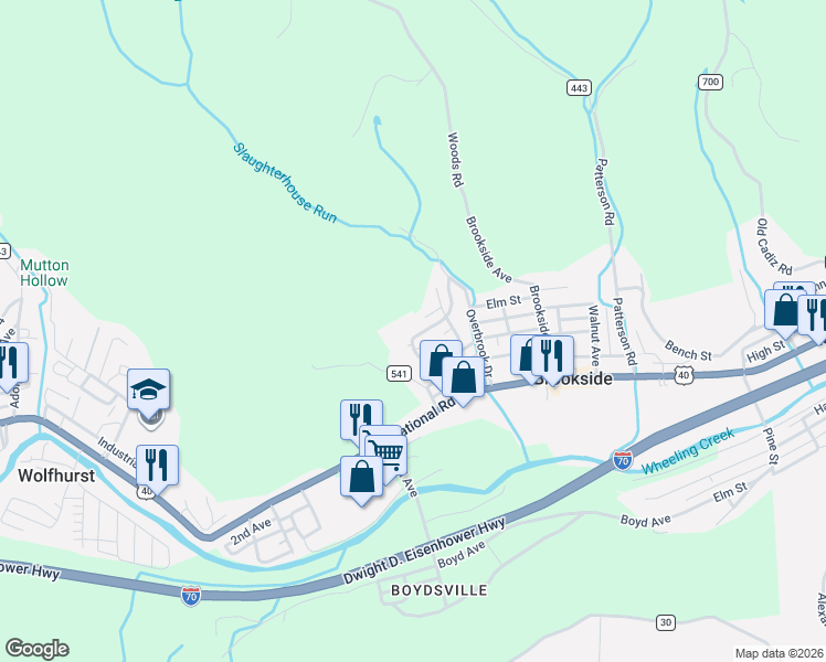 map of restaurants, bars, coffee shops, grocery stores, and more near 4 Sherian Drive in Bridgeport