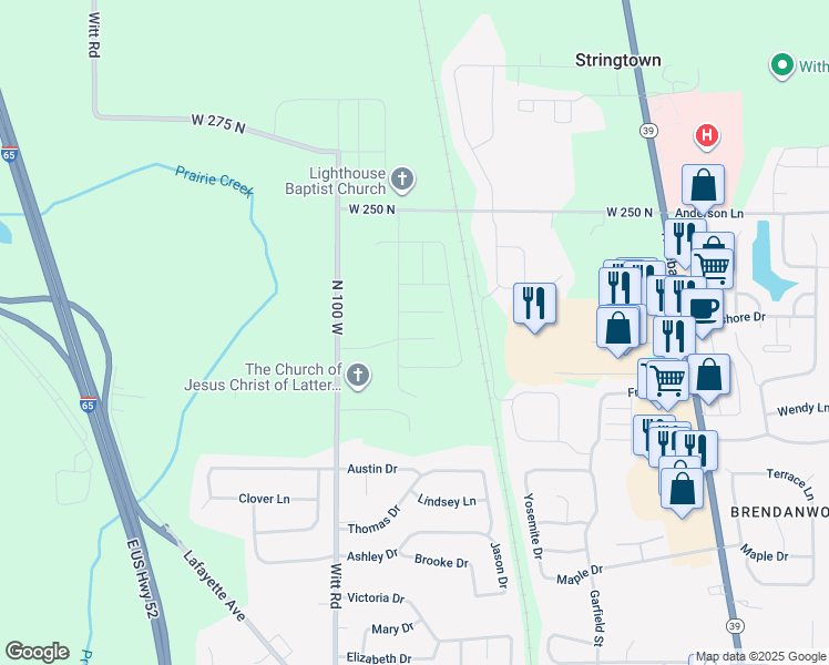 map of restaurants, bars, coffee shops, grocery stores, and more near 878 Sunchaser Road in Ulen