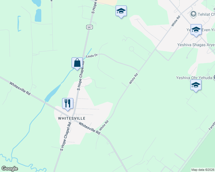 map of restaurants, bars, coffee shops, grocery stores, and more near 7 Jessica Court in Jackson Township
