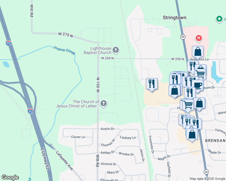 map of restaurants, bars, coffee shops, grocery stores, and more near 2350 Point Road in Ulen