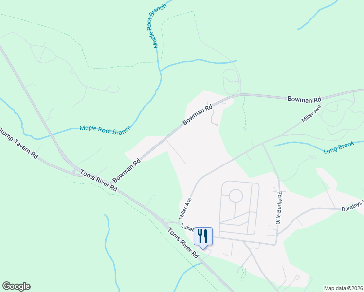 map of restaurants, bars, coffee shops, grocery stores, and more near 3 Hidden Hollow Court in Jackson Township