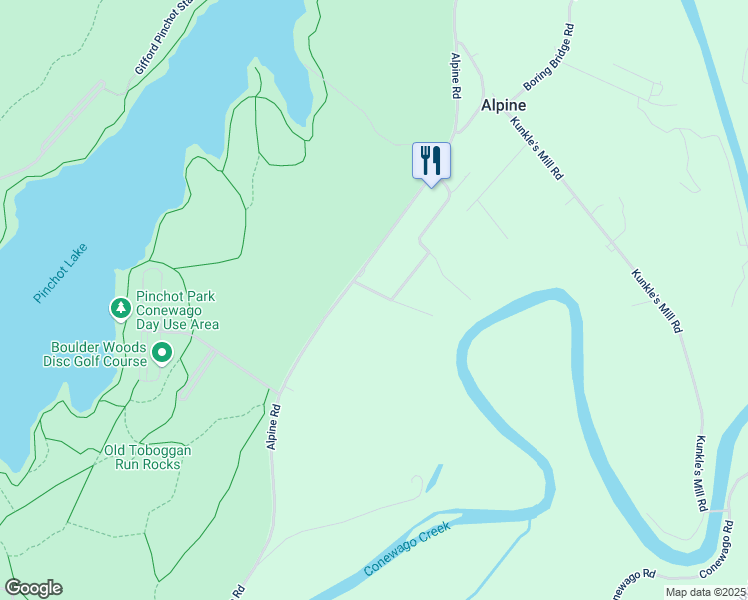 map of restaurants, bars, coffee shops, grocery stores, and more near 125 Rainbow Trail in Wellsville