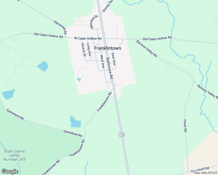 map of restaurants, bars, coffee shops, grocery stores, and more near 117 South Baltimore Street in Dillsburg