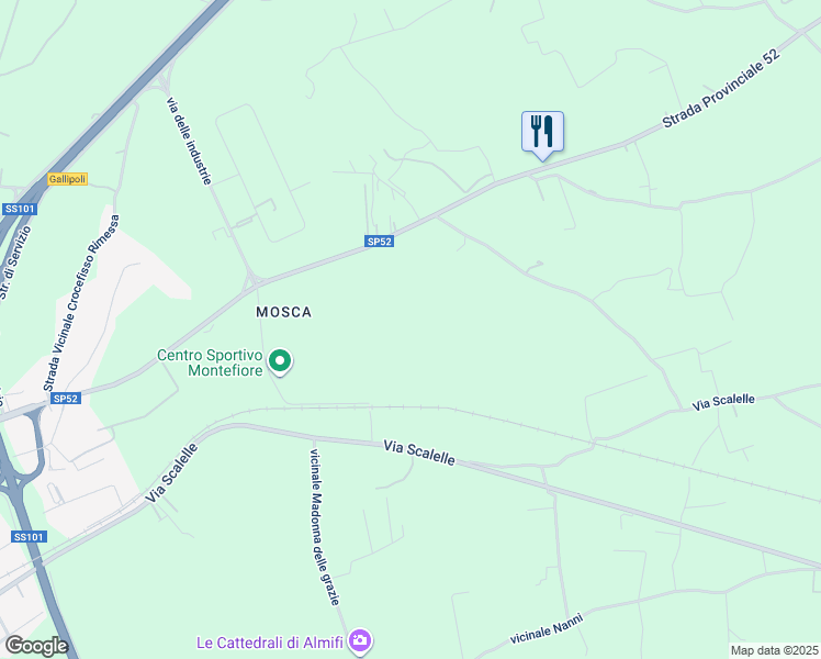 map of restaurants, bars, coffee shops, grocery stores, and more near in Province of Lecce