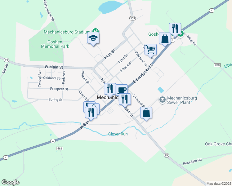 12 North Main Street, Mechanicsburg OH Walk Score
