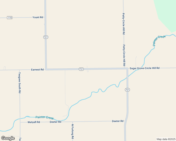 map of restaurants, bars, coffee shops, grocery stores, and more near 2494 Ohio 721 in Bradford