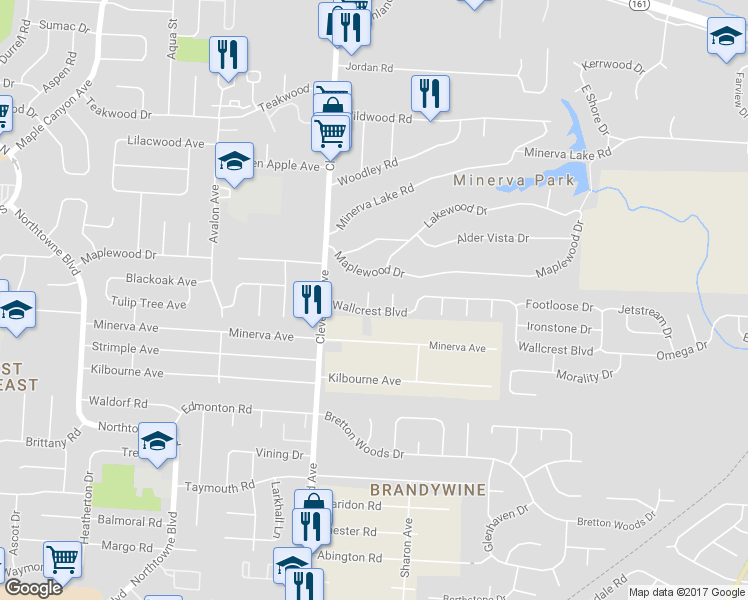 map of restaurants, bars, coffee shops, grocery stores, and more near 5038 Alpha Court in Columbus