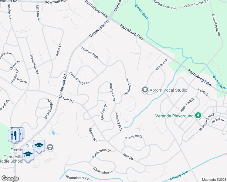 map of restaurants, bars, coffee shops, grocery stores, and more near 209 Fleming Place in Lancaster