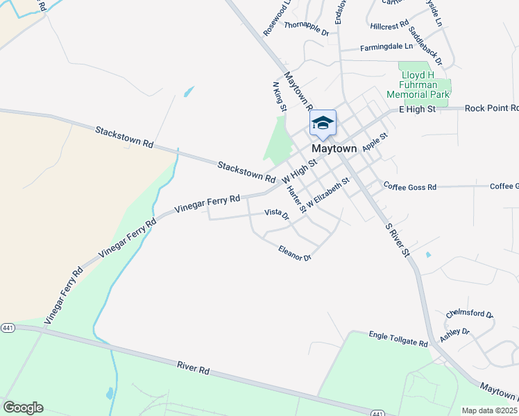 map of restaurants, bars, coffee shops, grocery stores, and more near 42 Vista Drive in Marietta