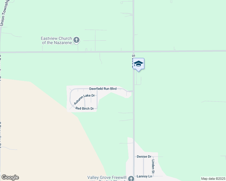 map of restaurants, bars, coffee shops, grocery stores, and more near 2859 Deerfield Run Boulevard in Anderson