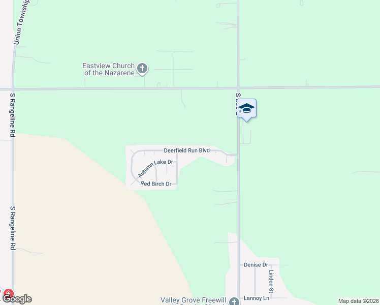 map of restaurants, bars, coffee shops, grocery stores, and more near 2797 Deerfield Run Boulevard in Anderson