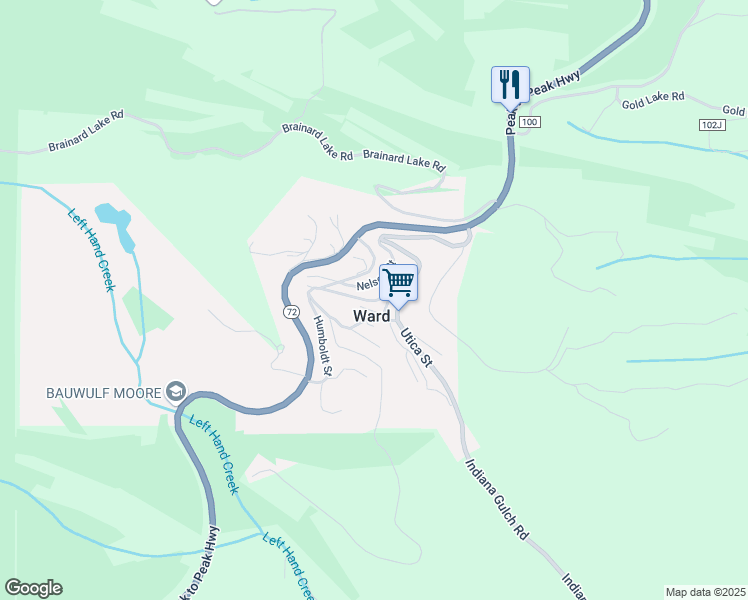 map of restaurants, bars, coffee shops, grocery stores, and more near 41 Modoc Street in Ward