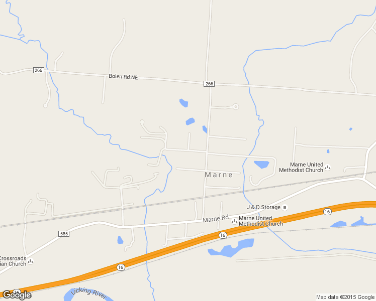 map of restaurants, bars, coffee shops, grocery stores, and more near 101 Oakland Boulevard Northeast in Newark
