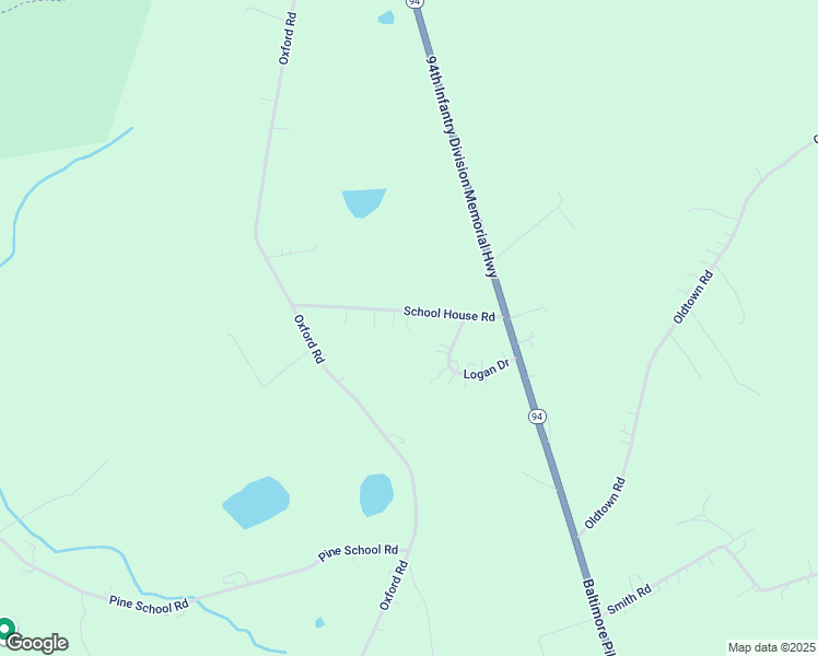 map of restaurants, bars, coffee shops, grocery stores, and more near 40 School House Road in Gardners
