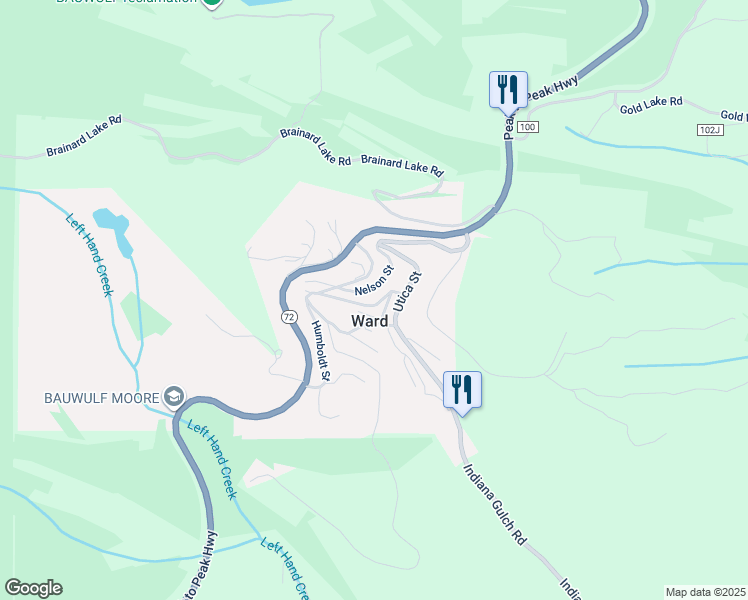 map of restaurants, bars, coffee shops, grocery stores, and more near 41 Modoc Street in Ward